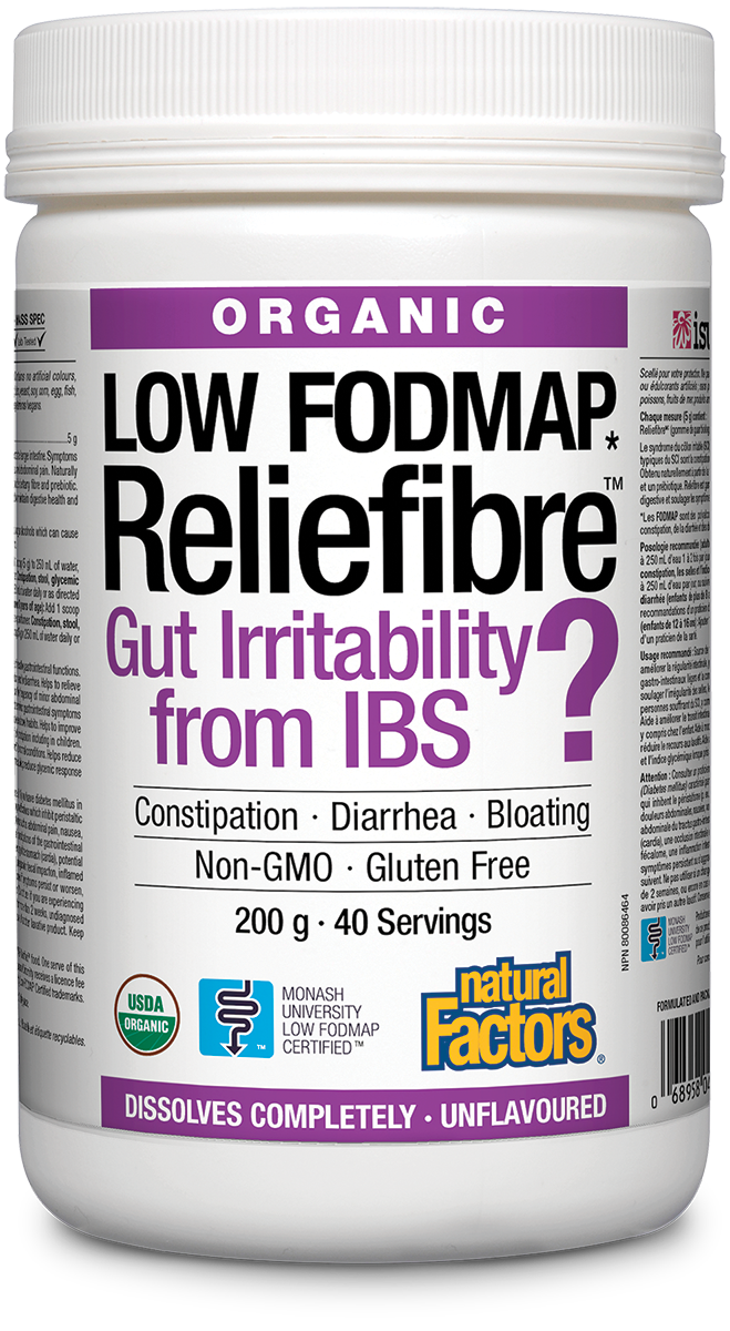 Natural Factors Reliefibre - Unflavoured (200g) - Lifestyle Markets